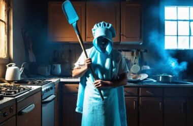 Limpar microondas dentro